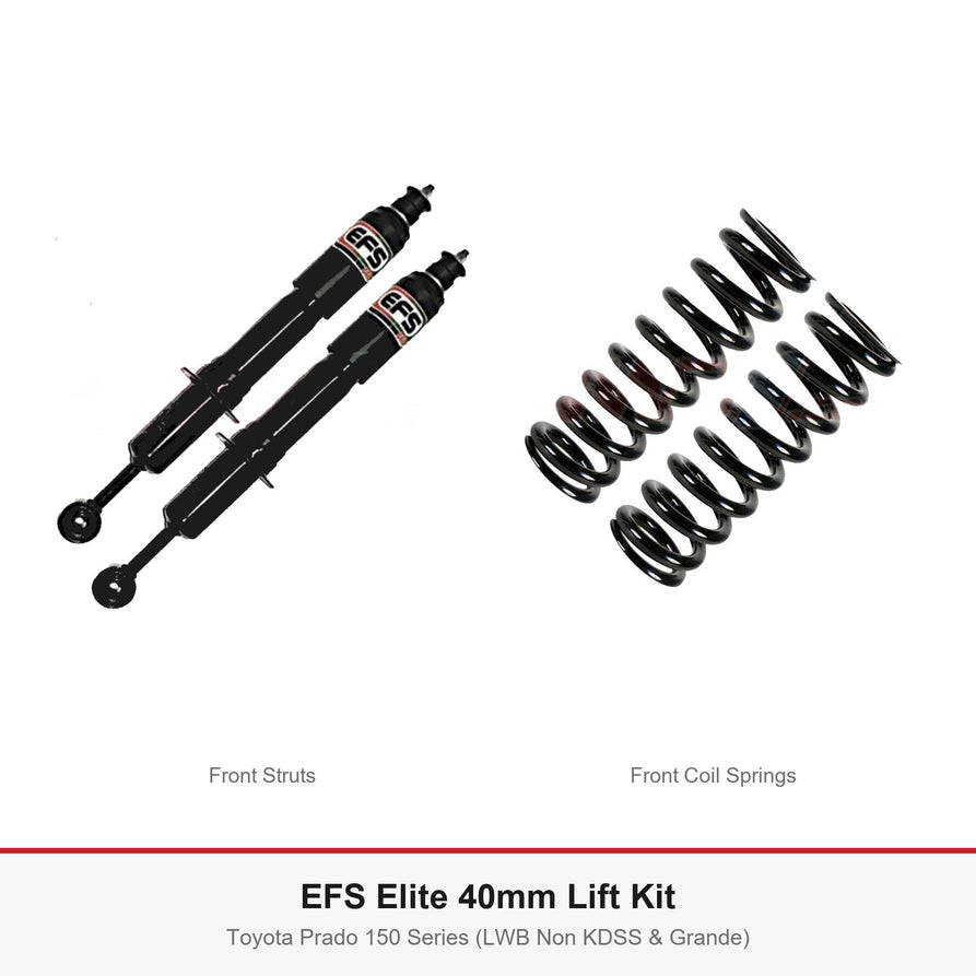 EFS Elite 40mm Lift Kit - Suits Toyota Prado 150 Series (LWB Non KDSS & Grande)