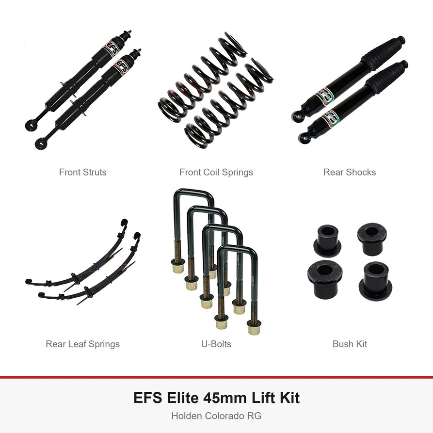 EFS Elite 45mm Lift Kit - Suits Holden Colorado RG