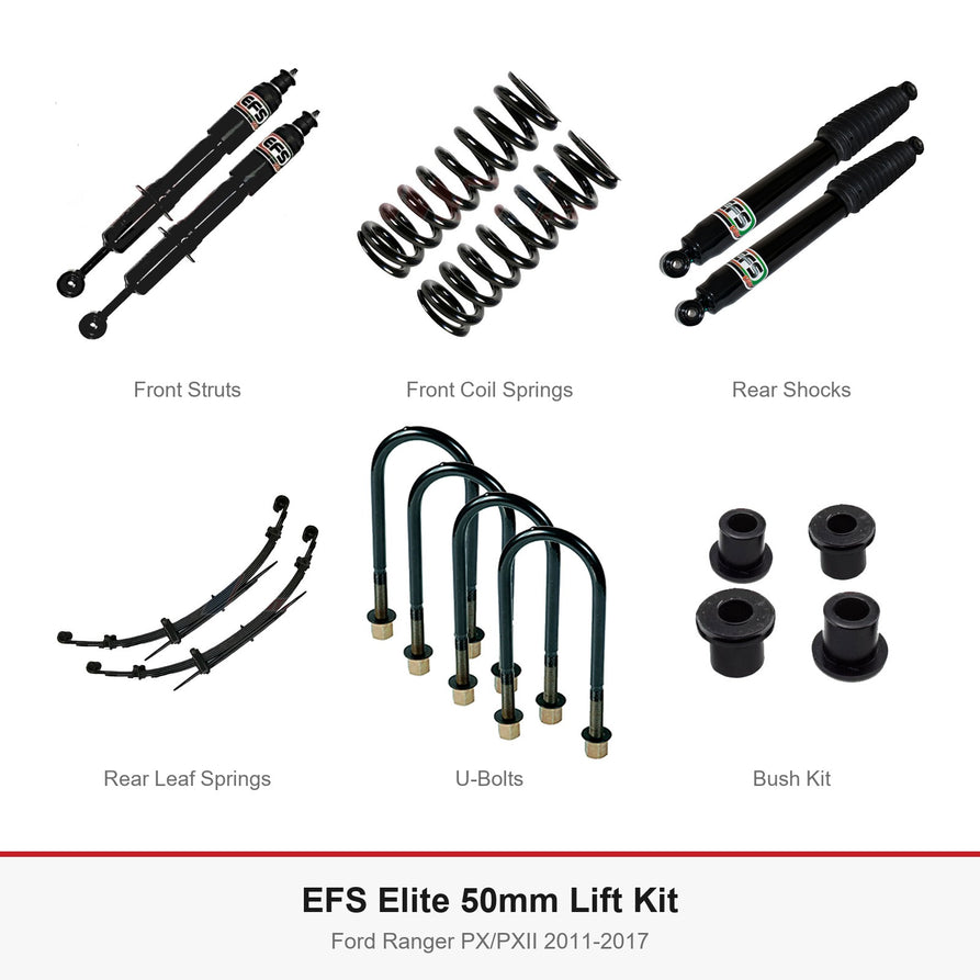 EFS Elite 50mm Lift Kit - Suits Ford Ranger PX/PXII 2011-2017