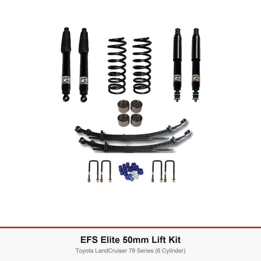 EFS Elite 50mm Lift Kit - Suits Toyota LandCruiser 78 Series (6 Cylinder)