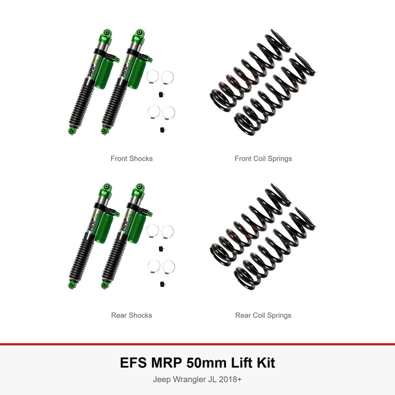 EFS MRP 50mm Lift Kit - Suitable For Jeep Wrangler JL 2018+