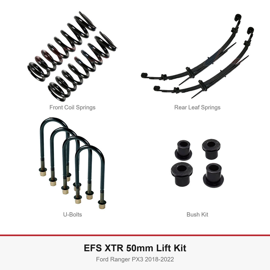 EFS XTR 50mm Lift Kit - Suits Ford Ranger PX3 2018-2022