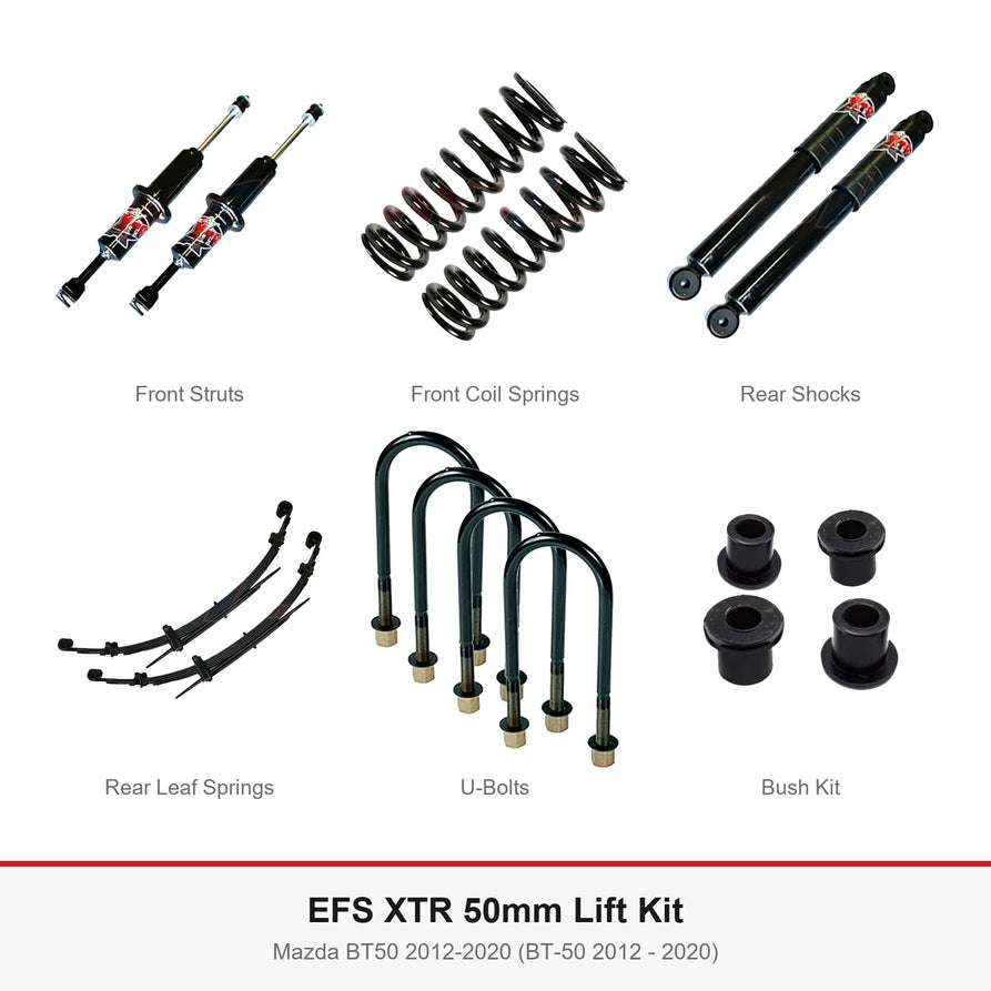 EFS XTR 50mm Lift Kit - Suits Mazda BT50 2012-2020 (BT-50 2012 - 2020)