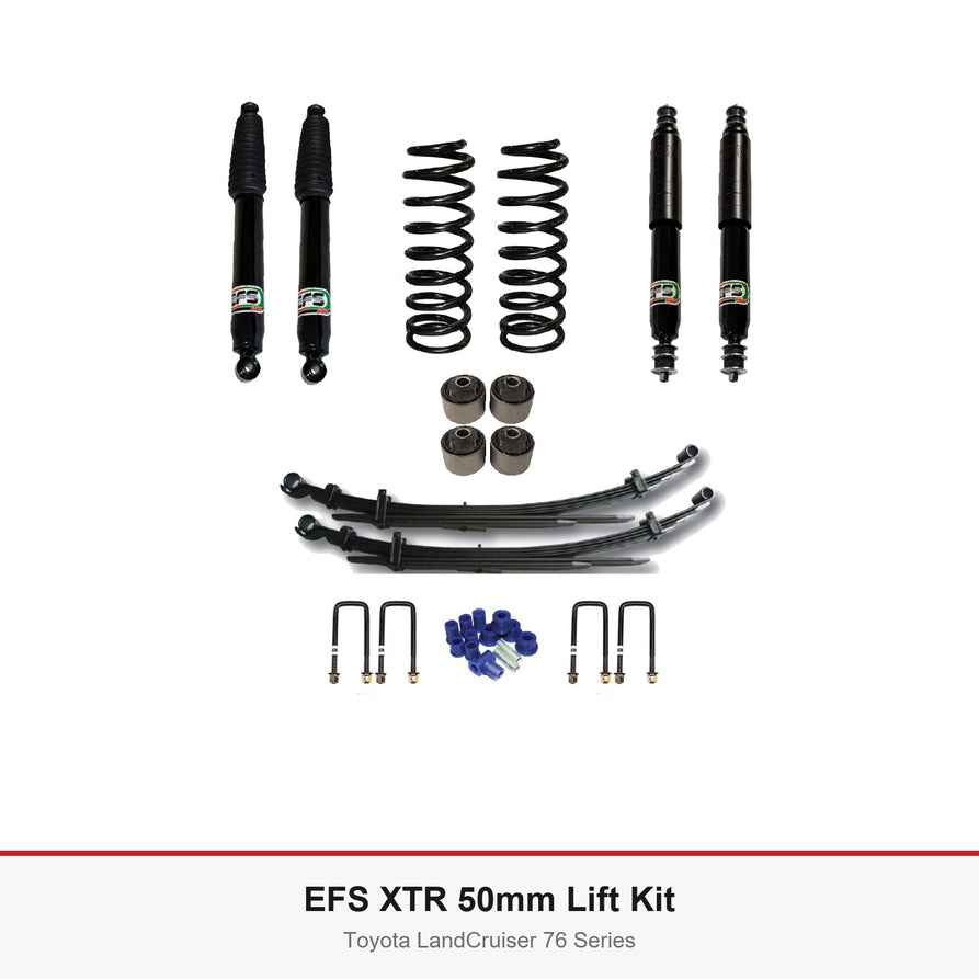 EFS XTR 50mm Lift Kit - Suits Toyota LandCruiser 76 Series