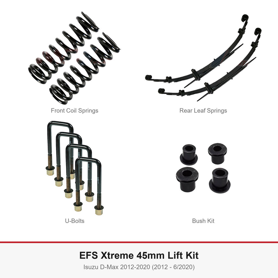 EFS Xtreme 45mm Lift Kit - Suits Isuzu D-Max 2012-2020 (2012 - 6/2020)