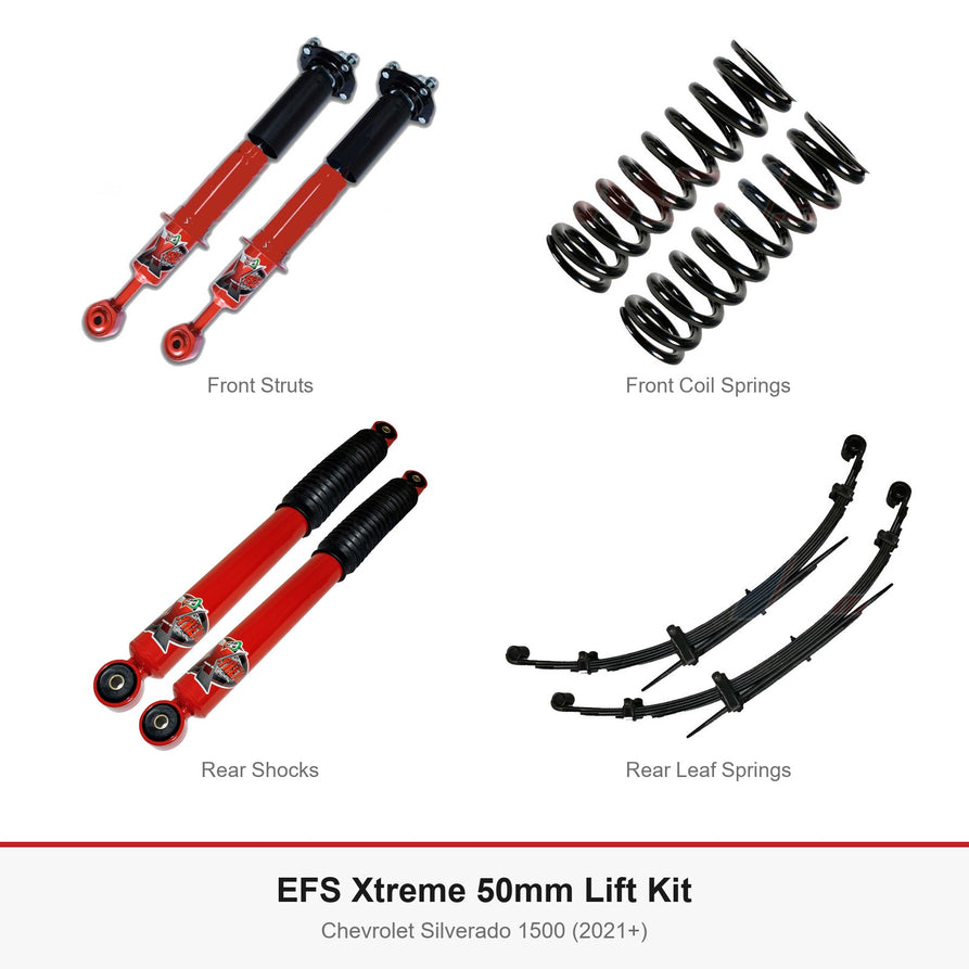 EFS Xtreme 50mm Lift Kit - Suits Chevrolet Silverado 1500 (2021+)