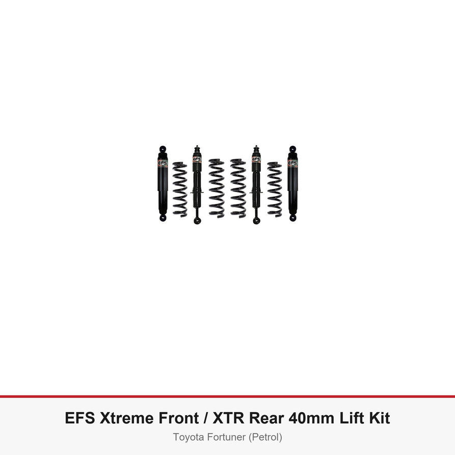 EFS Xtreme Front / XTR Rear 40mm Lift Kit - Suits Toyota Fortuner (Petrol)