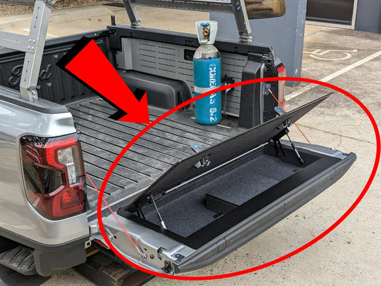 Tailgate storage to suit RA Ford Ranger and Raptor Next Gen (2022 ...