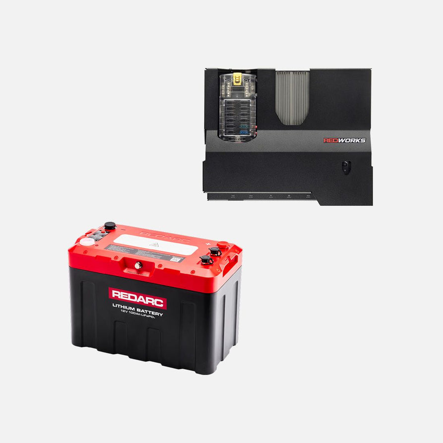 REDARC REDWorks Nomad40 & 100Ah Icon Battery Bundle