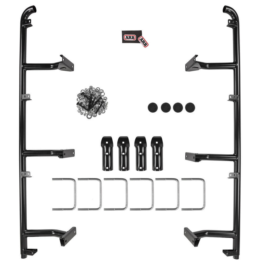 ARB Deluxe Steps and Rails with Aluminium Tread Suitable For Nissan Navara – B03389