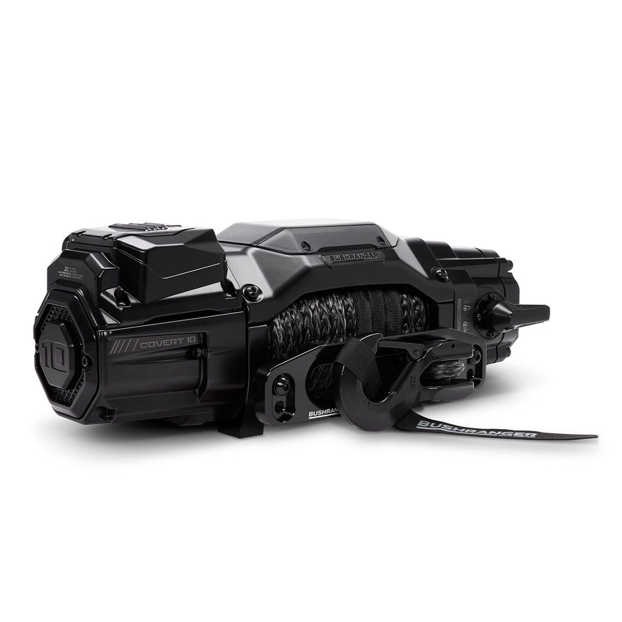 Bushranger COVERT 10S Winch - 12V 10,000lb Synthetic Rope