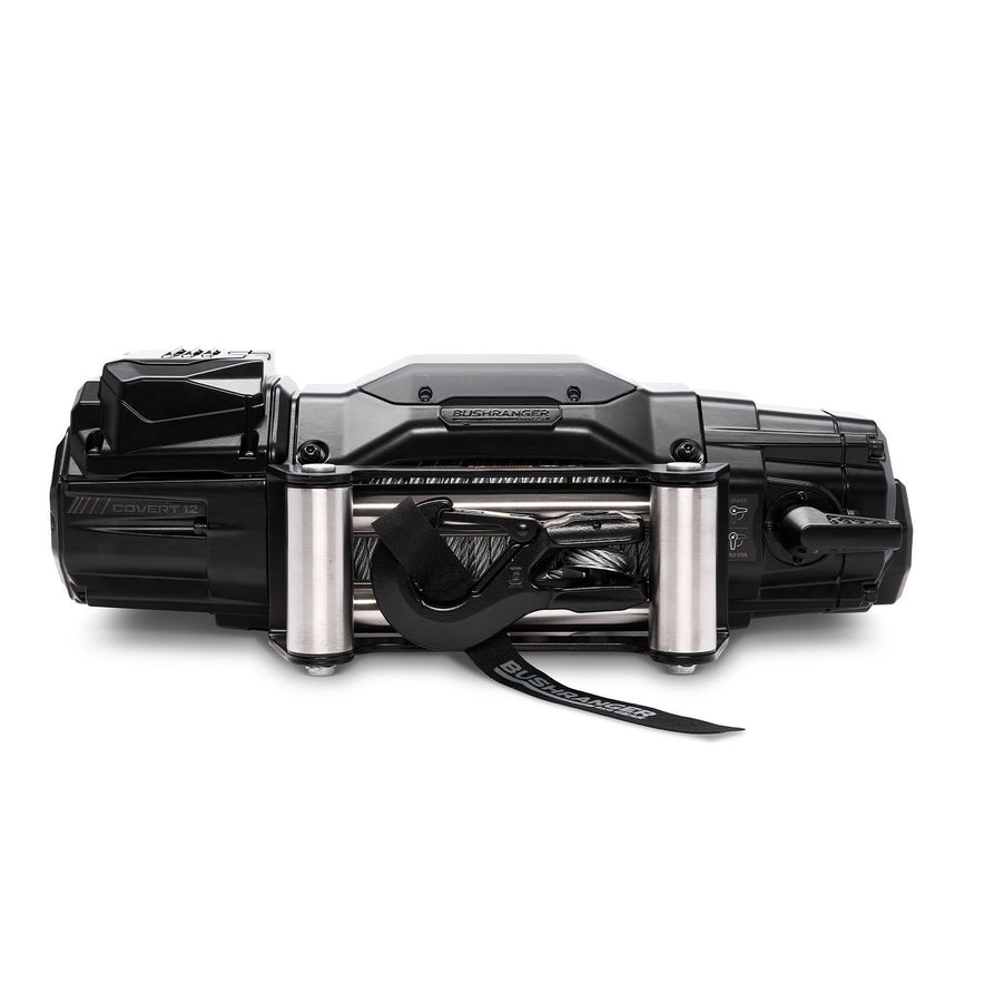 Bushranger COVERT 12W Winch - 12V 12,000lb Wire Rope