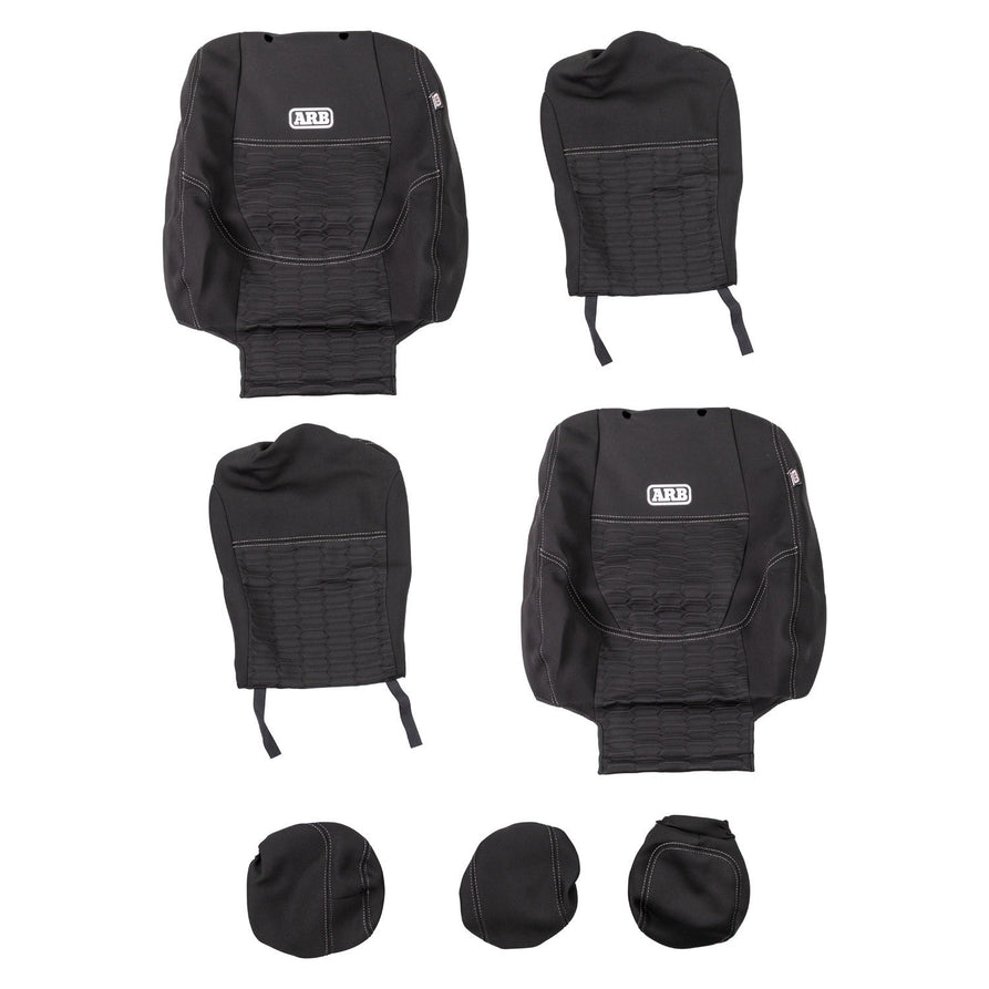 ARB Neoprene Seat Cover Set, Front, Suitable For Toyota LandCruiser 300 Series and Toyota Prado 250 Series – 0850131NFB