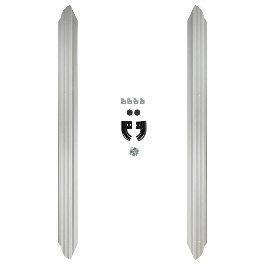 ARB Deluxe Side Steps and Rails with Aluminium Tread Suitable For 70 Series – B03382