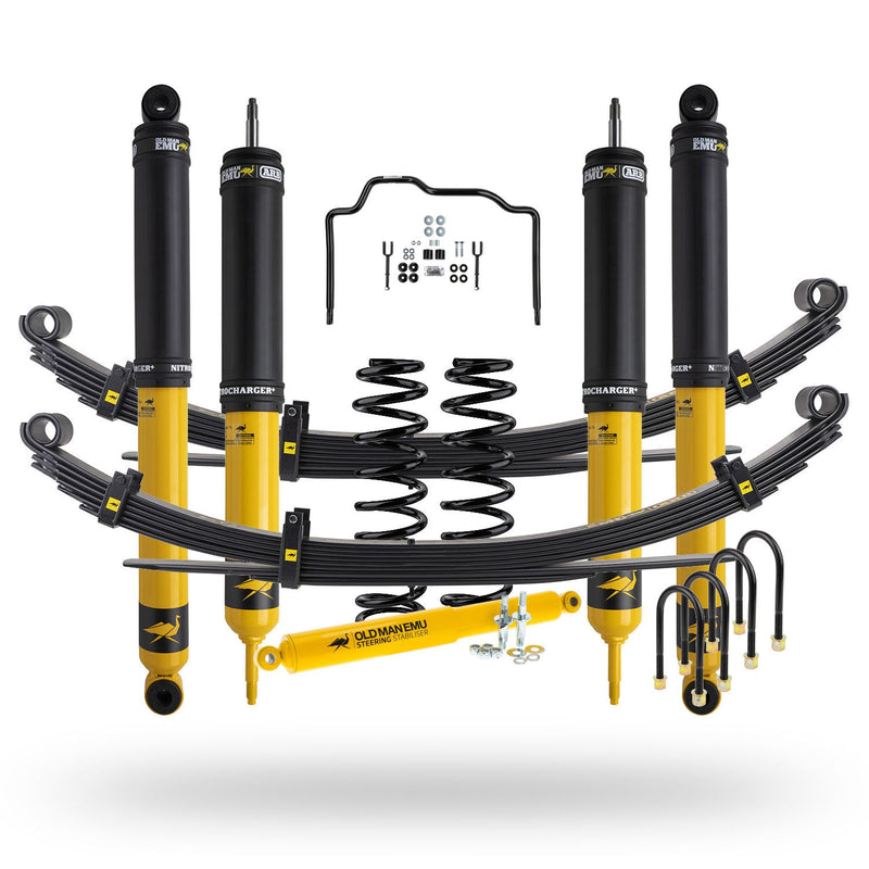 Old Man Emu Nitrocharger Plus Suspension Kit Suitable For Toyota LandCruiser 78 Series Troop Carrier 2007-on