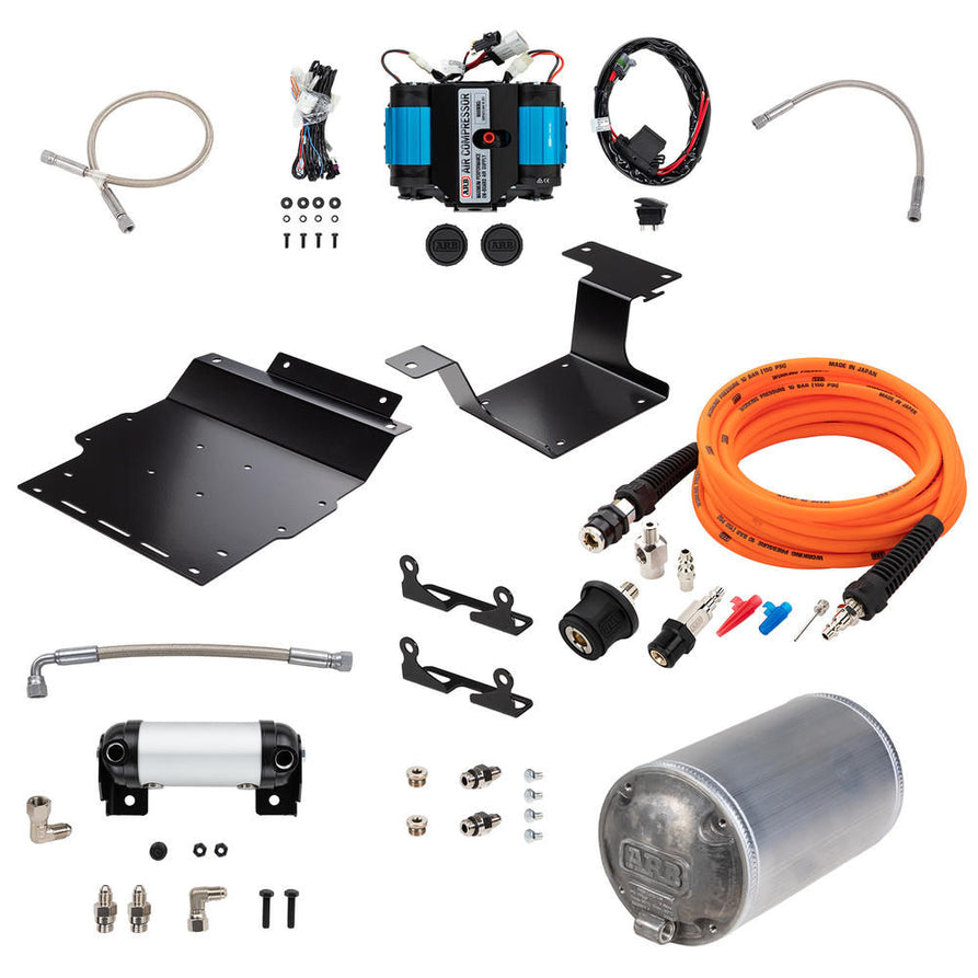 ARB Twin Air Compressor Kit with 4L Tank Suitable For LandCruiser 200 Series Right Rear – CKMTA200K1