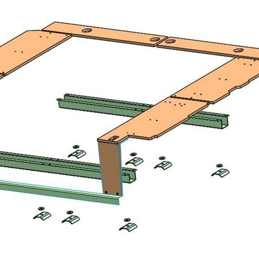 ARB Side Floor Kit Suitable For Ranger and Amarok with Ford OE Tub Liner – MAP21TLFKEK