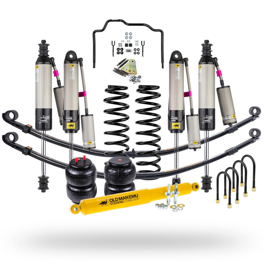 Old Man Emu BP-51 Suspension Kit with Parabolic Springs Suitable For Toyota LandCruiser 79 Series Dual Cab, Single Cab 2007-on