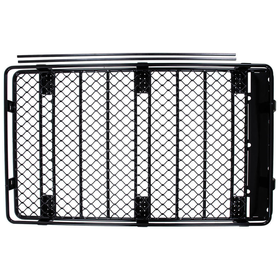 ARB Deluxe Aluminium Roof Rack 2200 x 1250mm with Mesh Floor Suitable For Toyota LandCruiser 76 Series 1997 - 2017 and Nissan Patrol GU 1997 - 2017 – B02019