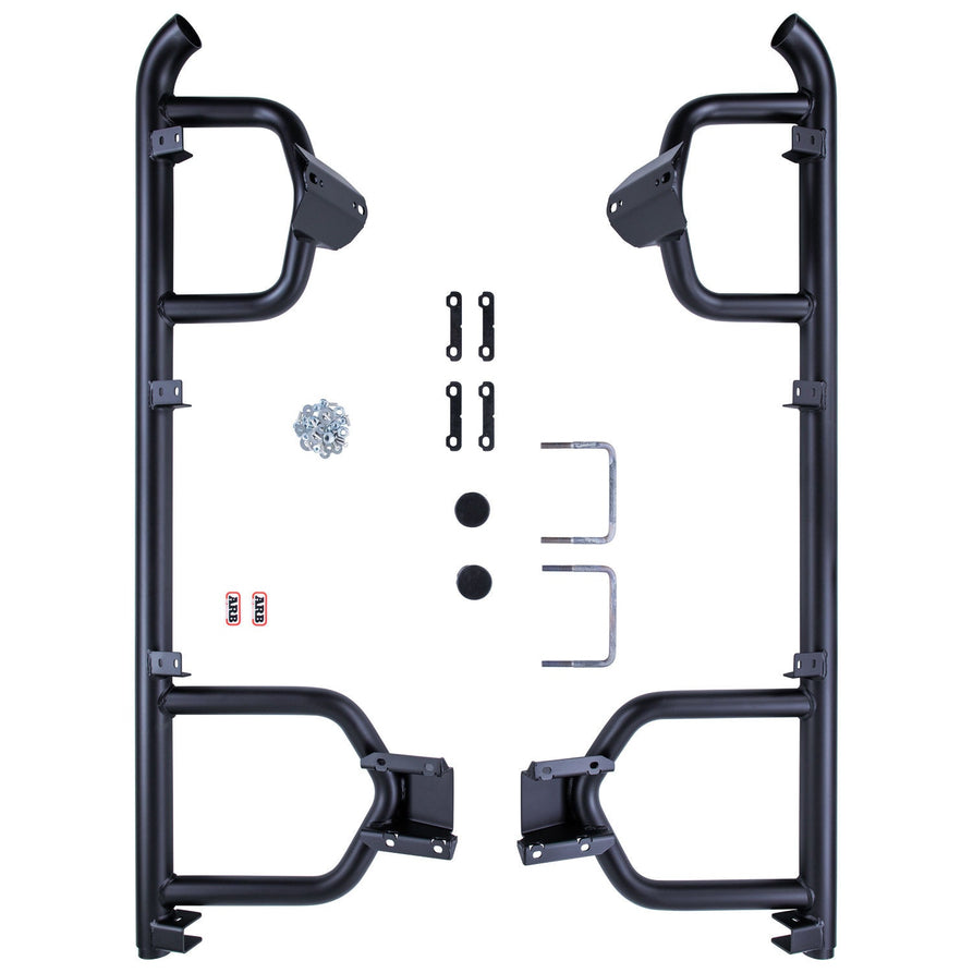 ARB Summit Steps and Rails with Aluminium Tread - 78 Series – B03431