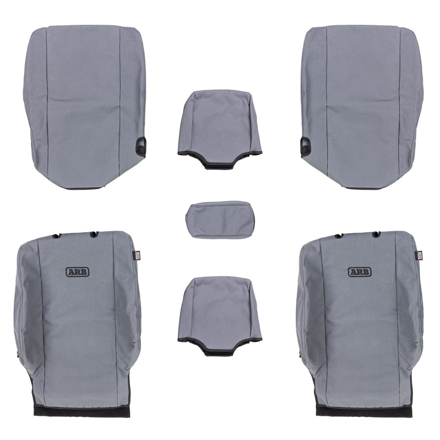 ARB Canvas Seat Cover Set, Front, Suitable For Toyota LandCruiser 76 Series GXL/Workmate (Thick Headrest) – 0850103CFA