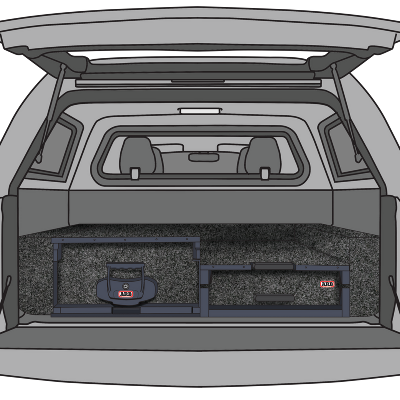 ARB Drawer Bundle – Left Drawer, Right Roller Floor (Mid-Height), Right Side Floor Adaptor – 1355mm