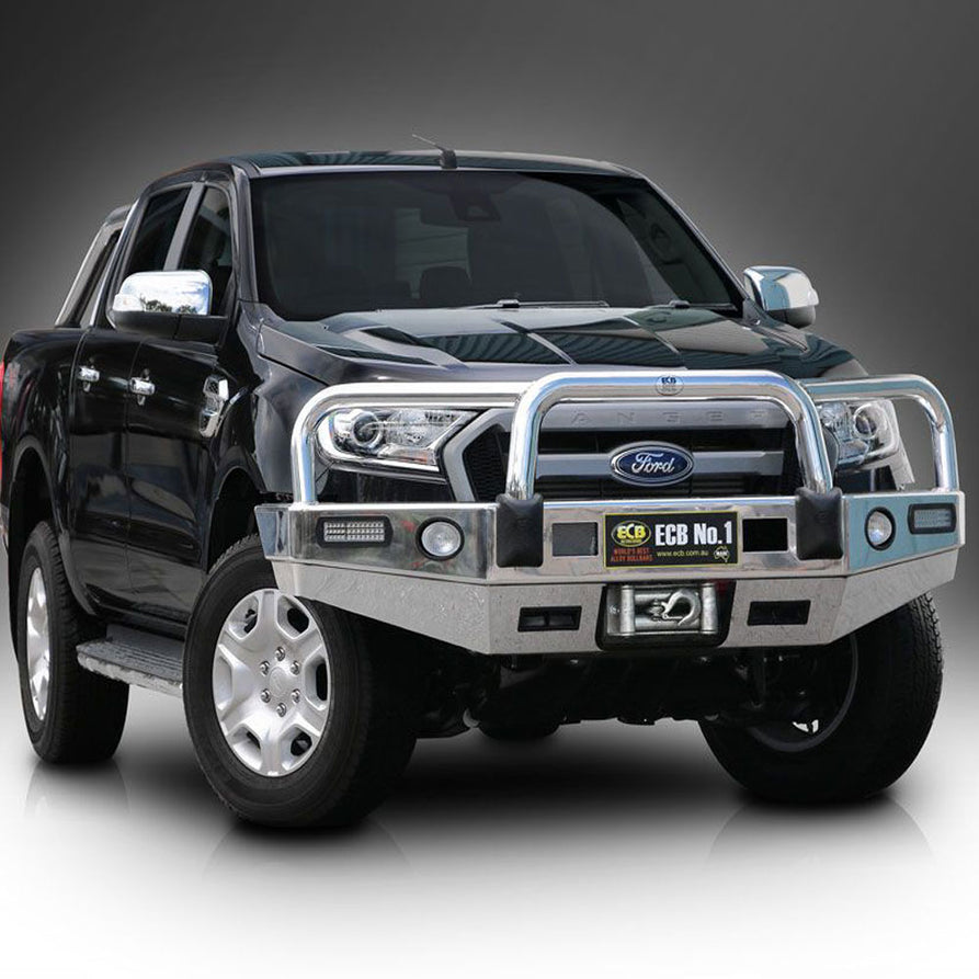 SUITABLE FOR FORD RANGER PX MKII Winch Bullbar with Bumper Lights