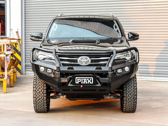 Front view of PIAK Elite Loop Bar installed on Toyota Fortuner GUN156R (8/2015 to 5/2018)