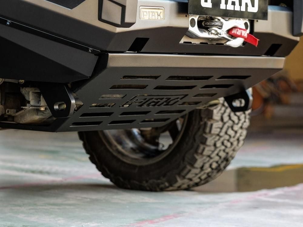 PIAK Elite Non Loop Bull Bar Black Recovery Points Bash Plate for Ford ...