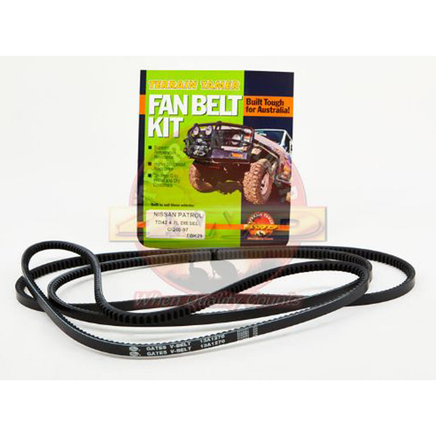 FAN BELT KIT FAN & A/C TD42 4.2L DIESEL