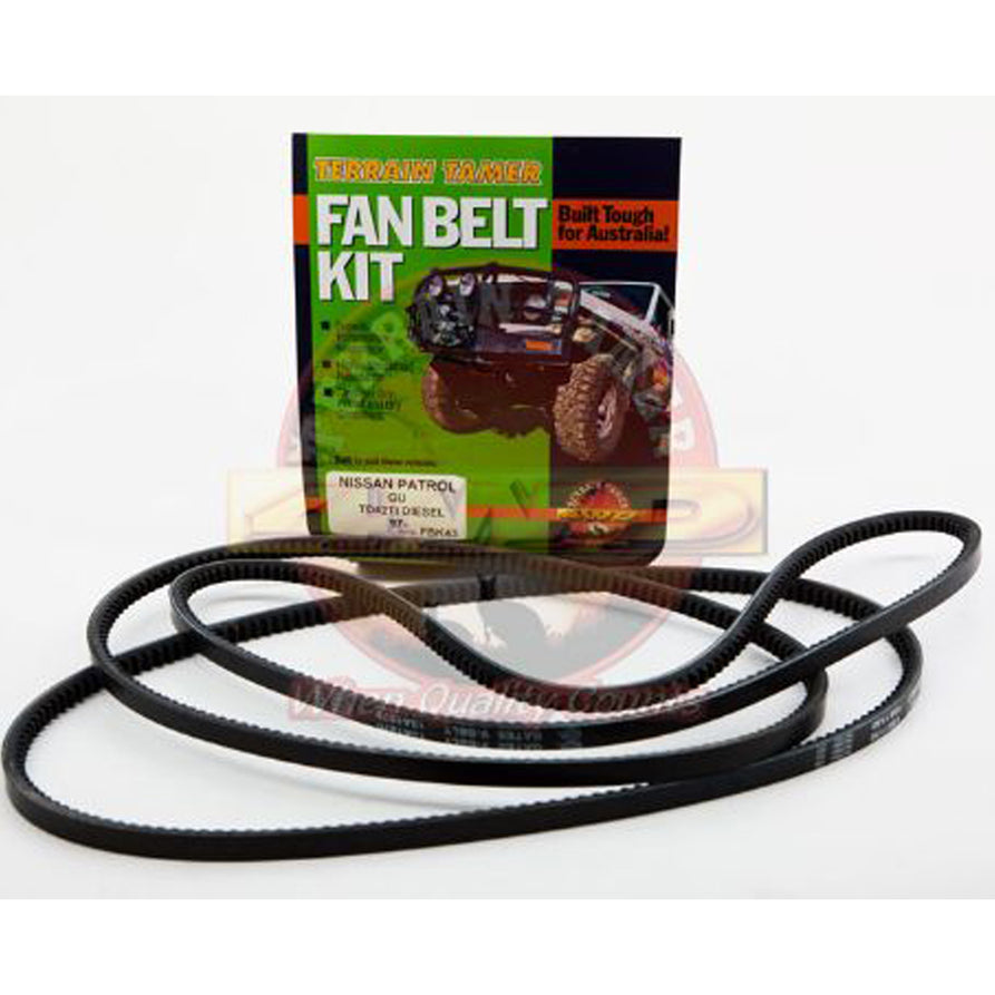 FAN BELT KIT FAN POWER STRG & A/C TD42TI INTERCOOLED ENG.