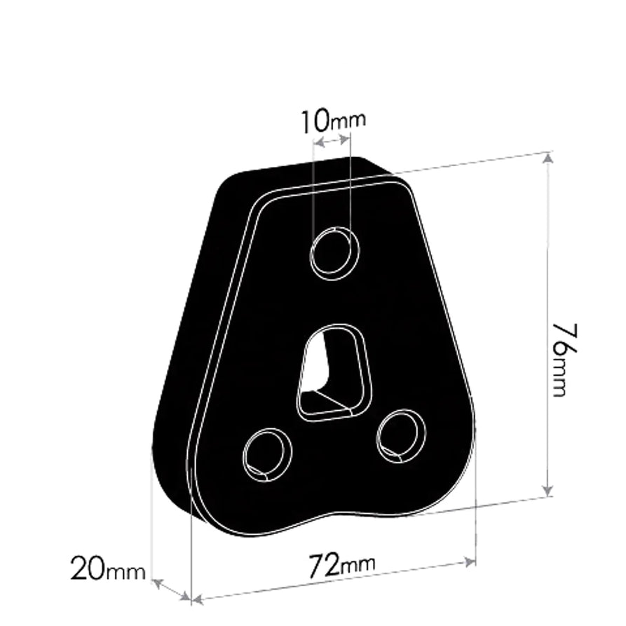 Redback Exhaust Rubber Suitable For Mitsubishi Pajero (05/1991 - 06/2000), Triton (12/1986 - 12/2006), L300 Express (09/1994 - 02/2006), Chrysler Neon (05/1994 - 07/2002)