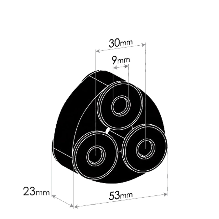 Redback Exhaust Rubber Suitable For Toyota Hilux (08/1997 - 04/2005), Tarago (09/1990 - 08/2000), Camry (01/1997 - 01/2002), Town Ace (01/1992 - 01/1997)