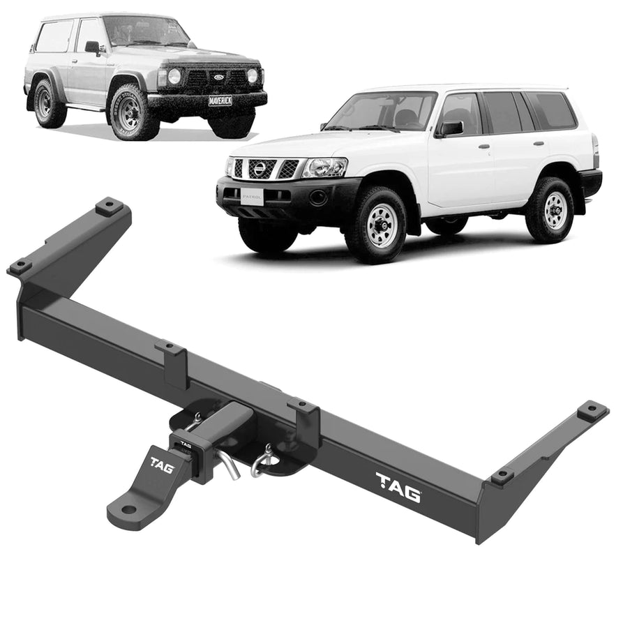 TAG Heavy Duty Towbar Suitable For Ford Maverick (02/1988 - 10/2016), Suitable For Nissan Patrol (01/1997 - 10/2016)