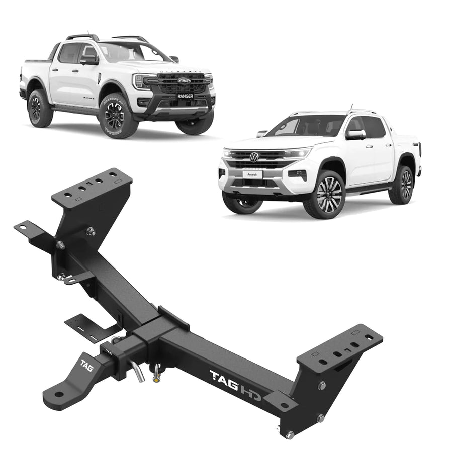 TAG Heavy Duty Towbar for Next-Gen Suitable For Ford Ranger (Styleside Ute 06/2022 - on), Suitable For Volkswagen Amarok (12/2022 - on)