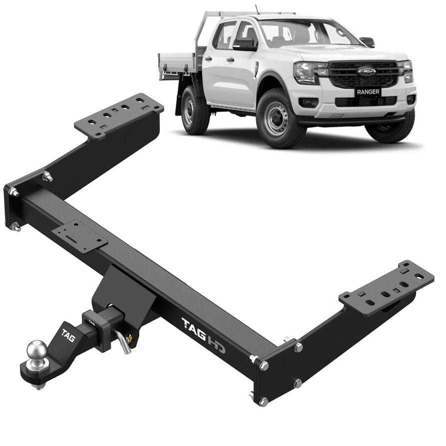 TAG Heavy Duty Towbar Suitable For Next-Gen Ford Ranger (Extended Trayback 06/2022 - on)