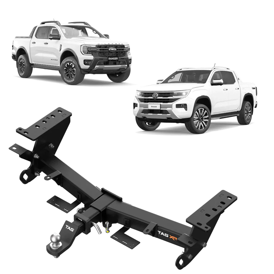 TAG 4x4 Recovery Towbar for Next-Gen Suitable For Ford Ranger (Styleside Ute 06/2022 - on), Suitable For Volkswagen Amarok (12/2022 - on)